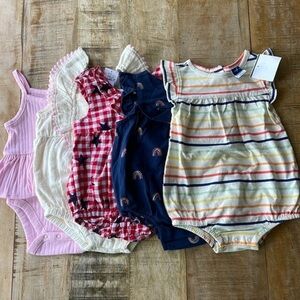NWT Baby girl romper bundle 3-6m
